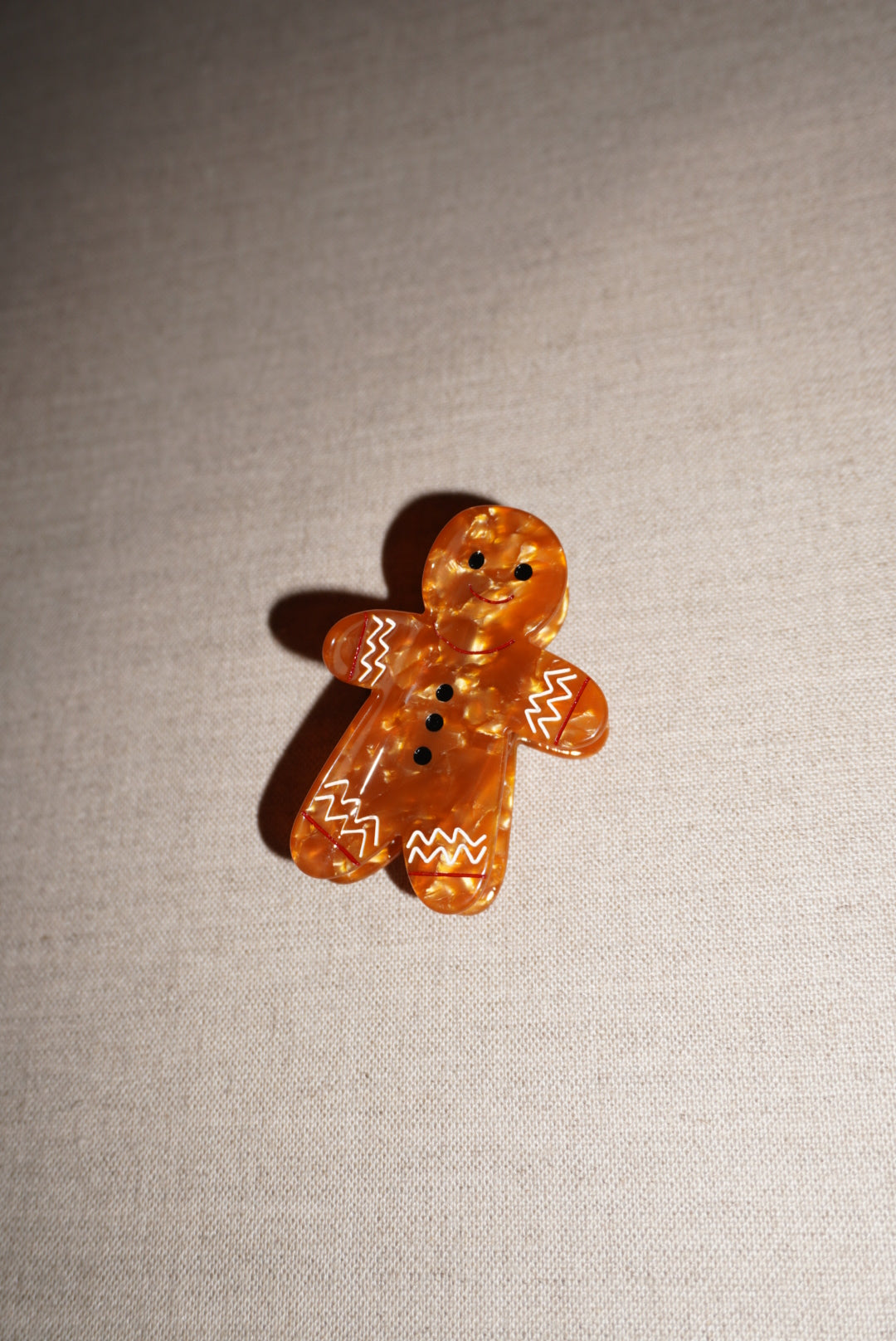 Gingerbread Man Claw Clip