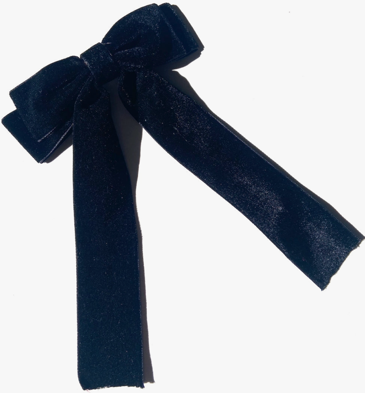 Black Velvet Hair Bow