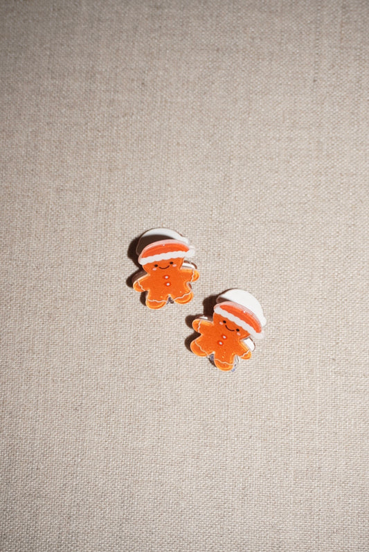 Mini Gingerbread Claw Clip