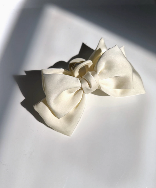 Satin Bow Claw Clip